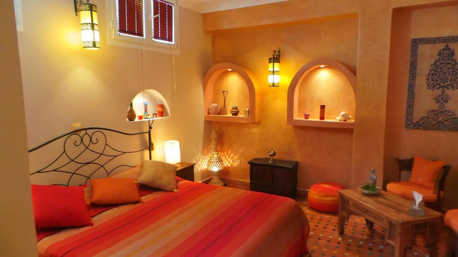 Le coin salon d’une suite supérieure
