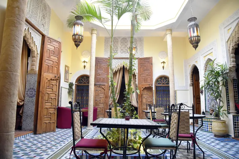 Le patio sous la verrière